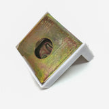 Schranksicherung mit weißer Abdeckung verzinkt