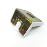 Schranksicherung mit weißer Abdeckung verzinkt