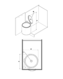 Edelstahl-Mülleimer 10 L