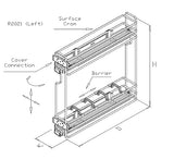 Flaschenhalter mit Dämpfungssystem 250 mm Verchromt Stahl
