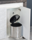 Edelstahl-Mülleimer 10 L