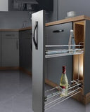 Flaschenhalter mit Dämpfungssystem 250 mm Verchromt Stahl