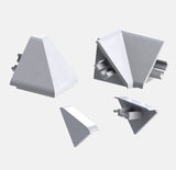 Arbeitsplattenabschlussleiste Wandanschlussleiste Edelstahl (Eckeset)