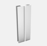 Eckabschluss für Küchensockel 100mm ALUMINIUM SATIN