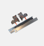 Unterflurführung Modern Slide mit Dämpfung,3D für Seitenstärke 18 mm,Vollauszug, 500 mm, 35 kg