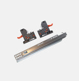 Unterflurführung Modern Slide mit Dämpfung,3D für Seitenstärke 18 mm,Vollauszug, 450 mm, 35 kg